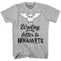 a t - shirt that says waiting for my letter to hogwarts