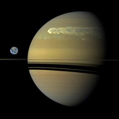 the planet saturn as seen from space mission