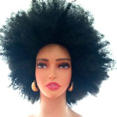 Afro Wig, Black Hair, Costume Hair, Afro Hair Jumbo Wig Black Hair Costume, Afro Wig, Wig Black, Hair Afro, Wig Color, Afro Wigs, Curly Afro, Afro Hair, Afro Hairstyles