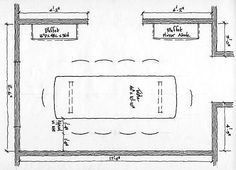 the floor plan for a bathroom with two sinks and an overhead shower stall is shown in black ink