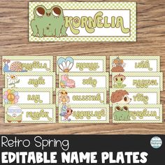 the printable name plates for reto spring