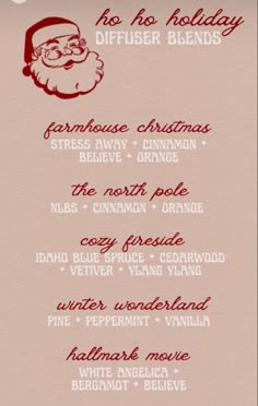 Essential Oil Christmas Gifts, Young Living Christmas Diffuser Blends, Christmas Candle Essential Oil Blends, Christmas Aromatherapy Blend, Yl Christmas Spirit Diffuser Blends, Christmas Eo Diffuser Blends, Candle Blends, Diffuser Scents, Christmas Diffuser Blends