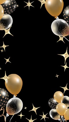 an image of balloons and stars in the air with space for your text or photo