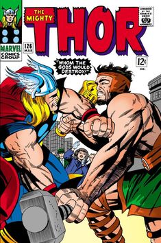 Thor comics Mervel.  Rare Vintage comics. (Part 3 and Part 4) Thor Vs Superman, Kirby Comics, Thor Art, Thor Cosplay, Thor Avengers, Comic Pop Art