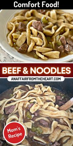 White bowl full of beef & noodles. Beef Tips Over Egg Noodles, Down Home Beef And Noodles, Amish Beef Noodles, Beef Pot Pie Noodles, Shredded Beef Noodles, Beef An Noodles, How To Make Beef And Noodles, Beef And Noodle Recipes Easy, Quick Beef And Noodles Recipe