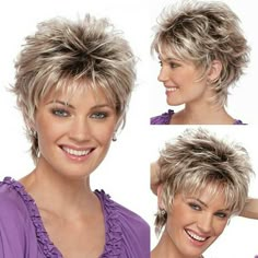 Fashion Wig Short Haircut Curly Color Gradient Wigs Short Synthetic Wig Feature Item Type: Wig Cap Size: 30cm Hair Wig Grade: High Temperature Heat Fiber Wig style: daily life /cosplay /party General Tips for Hairstyles: 1. Please put the wig on a wig stand to maintain its shape before you wear it. 2. You can cut or trim to the styles you like. 3. Don't try to get every hair perfectly in place. This can make your wig look "un-natural" 4. Use wig brushes, combs and other styling accessories. They Blond Pixie, Curly Color, Short Shag Hairstyles, Wigs Short, Haircut Curly, Pixie Hair, Wig Short, Curly Hair Wig, Shag Hairstyles