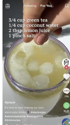 Diy Electrolyte Drink, Refreshing Drinks Recipes, Electrolyte Drink, Milk Shakes, Juice Recipe, Energy Boost, Health Drink, Healthy Juices