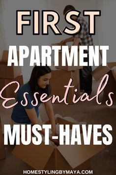 the first apartment essentials must have to do before moving into their new home,