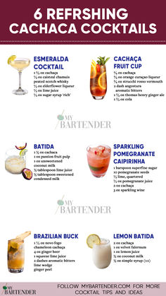 Cachaca Cocktails Wine Cocktail Recipes, Funny Cocktails, Catering Food Displays, Homemade Alcohol, Party Drinks Alcohol, Cocktail Shots, Healthy Cocktails