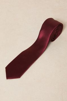 Say hello to our Mens Max Tie, now available in a luxurious wine satin fabric. Just in time for fall weddings. The self-tie style allows for a comfortable fit every time. Perfect for any occasion, this tie is sure to elevate your look. Wedding Satin Ties With Satin Finish, Fitted Satin Tie For Black Tie Occasions, Satin Fitted Ties For Semi-formal Occasions, Satin Wedding Ties, Elegant Fitted Satin Ties, Classic Satin Tie With Satin Finish, Solid Satin Finish Tie For Party, Solid Color Party Tie With Satin Finish, Solid Satin Finish Ties For Party