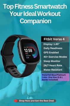 Discover why the 1.85" Smartwatch for Men and Women, compatible with Fitbit Versa 4, is Amazon’s top choice. Packed with advanced features like Daily Readiness, built-in GPS, 24/7 heart rate monitoring, and 40+ exercise modes. This smartwatch also offers comprehensive sleep tracking and comes in Waterfall Blue/Platinum, fitting all wrist sizes with both S and L bands included. Click to learn more and grab this best-selling fitness companion
#SmartwatchReview #FitnessGadgets #FitbitVersa4 #TopFitnessGear #HeartRateMonitor #SleepTracking #BestSmartwatch #AmazonBestSeller #WorkoutCompanion Fitbit Versa 4, Fitness Gadgets, Quick Workout, Heart Rate, Workout Gear, Workout Challenge, You Fitness, Smartwatch