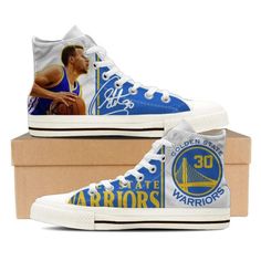 the golden state warriors sneakers are on display