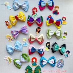 Mermaid Lagoon V.2 - Etsy Disney Ribbon, Disney Princess Hair Bows, Character Hair Bows, Disney Hair Bows, Princess Hair Bows, Homemade Bows, Disney Bows, Toddler Bow, Mermaid Lagoon