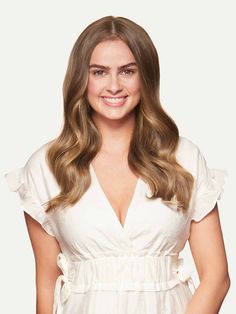 16 Chestnut Brown Balayage Halo® Luxy Hair Extensions- 16 (140g) Chestnut Brown Balayage, Dirty Blonde Highlights, Below Shoulder Length Hair, What Is Balayage, Balayage Extensions, Hair Halo, Luxy Hair Extensions, Seamless Hair Extensions, Luxy Hair