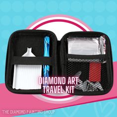 Introducing the Traveling Diamond Painting Tool Kit, the perfect solution for all your diamond painting needs on the go! This compact and convenient kit includes all the essential tools you need to complete your diamond painting projects, along with a stylish carrying pouch in various colors to keep everything organized and easily accessible. The Traveling Diamond Painting Tool Kit includes a variety of tools, such as a diamond painting pen, attachments, a tray, and wax pads, all designed to mak Travel Tools, Paint Shirts, Stitch Gift, 60th Birthday Gifts, Diamond Gift, Travel Kits, Painting Gift, Craft Storage, Tool Kit