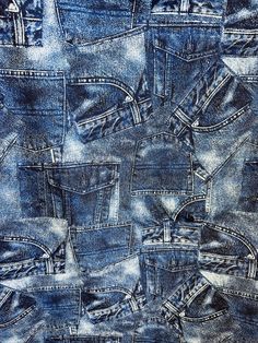 the back side of a pair of blue jeans with holes in it's pockets