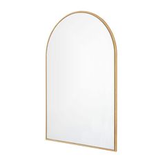 an arched mirror on a white background