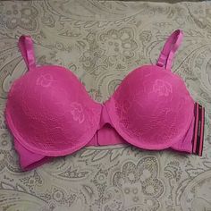 Brand New Hot Pink Bra With Lace. Dna Cloning, Hot Pink Bra, Joe Boxer, Pink Bra, Bras And Panties, Women's Intimates, Hot Pink, Bra, Brand New