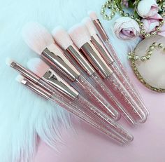 Pink Diamante Make Up Brush Set (8pc) Key Features Suitable for professional use or home use Easy to use, light weight & portable Plastic handle/ aluminium ferrule / synthetic hair Extremely soft hair and durable Application: These brushes can be used for the face or body (foundation, concealer, powder, blusher, highlighter, eyebrows, eyeshadow, lipstick, etc). CRUELTY-FREE AND VEGAN FRIENDLY!     Brush Care: Clean brushes in warm soapy water, then air dry flat. Package contents: Pink x 8pc Make Sparkly Makeup Brushes, Rosa Make-up, Glam Bride Makeup Brushes & Tools, Unicorn Makeup Brushes, Body Foundation, Pink Makeup Brush, Makeup Brush Set Pink, Unicorn Makeup Brushes Set, Pink Makeup