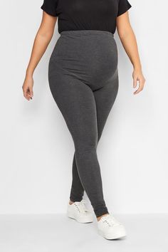 Shop LTS Tall Maternity Charcoal Grey Stretch Leggings at Yours Clothing. Discover women’s plus size clothing in sizes 10-36 with fast delivery. White Puff Sleeve Top, Long Tall Sally, Maternity Leggings, Leggings For Women, Plus Size Leggings, Cotton Leggings, Stretch Leggings, Tall Women, Puff Sleeve Top