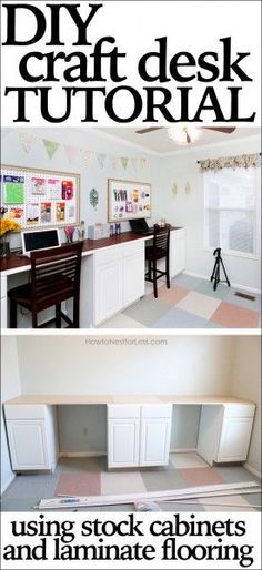 an advertisement for a diy craft desk