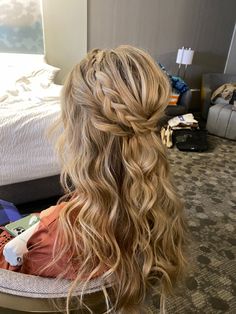 Instagram @sarahceebridal Bridal Hair With Braids And Curls