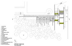 an architectural drawing shows the various areas in which people can see what they are doing