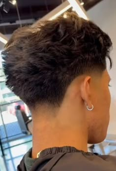 Low Taper Fade Haircut Textured Top, Men’s Haircut Taper Fade, Triangle Fade Haircut, Faded Mullet Straight Hair, Mens High Taper Fade, Mullet With Taper Fade, Taper Curtains Haircut, Taper Fade With Bulk, Mens Hairstyles Wolfcut