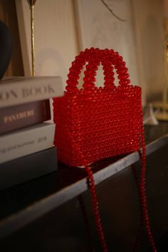 Aesthetic tote bag for woman. Vintage pearl beaded red retro bag that will decorate your Valentine's day.  🔥PROCESSING TIME 3-4 days MATERIAL: Crystal red beads 8mm. With every pearl bag you'll get GIFT 🎁 In addition to the gift, a hand-signed POSTCARD with a message from the purse is attached to the order✉ If this is a present, be sure to write me the name of the recipient✒ More pearl bags: https://www.etsy.com/shop/VitakaJewelry?ref=seller-platform-mcnav&section_id=29560344 Please be aware t Handbag Aesthetic, Hand Beaded Bag, Aesthetic Tote Bag, Valentines Gift Box, Woman Bag, Retro Bags, Crystal Bags, Red Retro, Pearl Bag