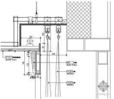 an architectural drawing shows the details of a building's external wall and floor plan