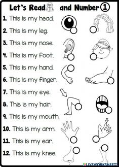 the worksheet for reading and writing numbers 1 to 10 with pictures on it