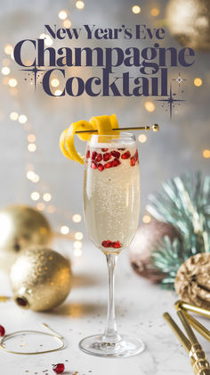 "✨ Celebrate in style with this New Year’s Eve Champagne Cocktail Recipe! 🥂  Perfect for your Christmas cocktail party, this sparkling punch with  alcohol combines soda bubbles and orange liquor for a festive twist.  Delight your guests with this easy-to-make Champagne punch recipe, ideal  for ringing in the New Year. Don’t forget to try our Thanksgiving sangria  for a seasonal favorite! 🍾🥳 " Punch With Alcohol, Christmas Party Drinks Alcohol, Soda Bubbles, Fun Christmas Drinks, Fun Christmas Cocktails, Champagne Punch Recipes, Easy Holiday Drinks, Thanksgiving Sangria, Sparkling Grape Juice