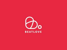 the logo for beatlove is shown in white on a red background with an oval shape