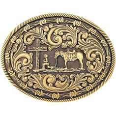 Praying Cowboy Cross Gold Tone Western Belt Buckle Nwt Alloy Metal In An Antiqued Gold Tone Oval Shape 3 Dimensional Cowboy Kneeling In Front Of The Cross With His Horse. Scroll Etched Background Fits 1-1/2 Inch Belts Nwt Western, Cowgirl, Rodeo, Ride, Bohemian, Hippie, Festival, Yellowstone, Coastal Cowgirl, Southwest, Southwestern, Americana, 'Farm, Ranch, Farmer, Rancher, Two Step, Country Music, Unisex Cowboy Cross, Horse Western, Cross Gold, Cowgirl Rodeo, Two Step, Western Belt Buckles, Western Belt, Ostrich Leather, Leather Belts Men