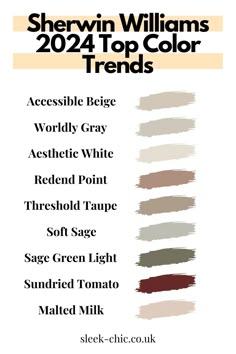 sherylin williams's top color trend for the 2012 - 2013 year, including shades