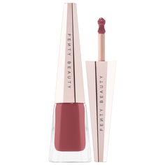 Find FENTY BEAUTY Stunna Lip Paint Longwear Fluid Lip Color on Editorialist. A weightless, long-wearing, liquid lipstick with a soft-matte finish-born in a range of head-turning shades that look incredible on all skin tones. Ingredient Callouts: Free of parabens. This product is also cruelty-free.What Else You Need to Know: Stunna Lip Paint delivers high-impact color with low-maintenance, long wear in a range of universal shades handpicked by Rihanna. With one stroke of its lip-defining precision wand, Stunna's weightless, comfortable, soft-matte formula stays kissably smooth all day. Fenty Beauty Stunna Lip Paint, Makeup Fenty Beauty, Fenty Beauty Makeup, Lip Paint, Fenty Beauty, Face Scrub, Lip Color, Pink Lips, Makeup Collection