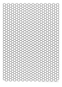 the hexagonal grid pattern is shown in black and white