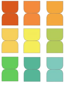 an image of different colors in the shape of rectangles