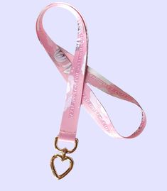 This lanyards features a cute gold heart clip  Printed repeat pattern  20 mm X 920 mm Pink Lanyard With Key Leash For Gift, Lanyard Aesthetic Ideas, Lanyard Aesthetic, Anime Lanyard, Lanyard Pink, Cute Lanyards, Heart Clip, Drive Safe, Repeat Pattern