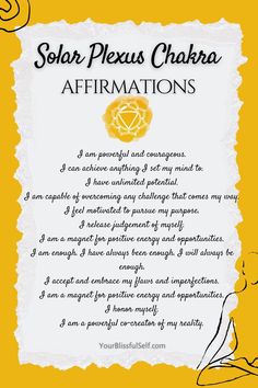 These 50 powerful solar plexus chakra affirmations will help balance and unblock your Manipura. You will find here also absolutely FREE chakra printable posters, reference charts, and cheat sheet cards. Created with love to empower you on your spiritual journey ❤️. Just click, print, and enjoy ☺️. Solar Plexus Chakra Affirmation, Solar Plexus Chakra Healing, Crystal Healing Chart, Moon Book, Healing Codes