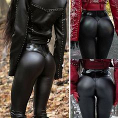 2022 Gothic Punk Women Black Faux Leather Leggings Fashion PU Elastic Long Pants | eBay Motorcycle Pants Women, Shape Leggings, Outfits Punk, Leather Motorcycle Pants, Leather Leggings Fashion, Trendy Leggings, Womens Jeggings, Black Leather Leggings, Black Faux Leather Leggings