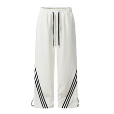 Experience comfort and style in our Women's Three Stripes Contrast Color Sweatpants. These sweatpants feature a sleek design with contrasting stripes, providing a touch of elegance to your athletic wear. Keep cozy and trendy with our premium, high-quality sweatpants. Features: -55% Polyester,45% Cotton -Adjustable Waistband -Straight Leg -Three Stripes -MId-rise waist -Regular fit -Classic style Co Ord Suit, Halter Crop Top, Fashion App, Adjustable Waistband, Vintage Streetwear, Athletic Wear, Long Sleeve Crop Top, Sleek Design, Contrasting Colors