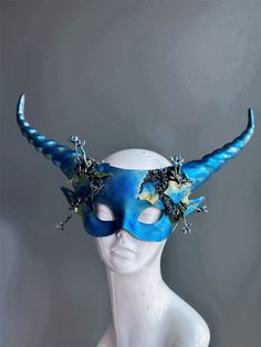 Stunning tones of Blue and silver blended to create this unique mask with notes of nature   C U S T O M I Z A T I O N Can be customized further. Get in touch for custom orders! S I Z E  Adult size. S H I P P I N G -  Processed same day or within 24 hours.  1-2 day guaranteed delivery, add item to cart, click shipping tab for rates.  Pls leave a check out note with your need date & contact number  Msg for delivery time frames (Include your state/country) C O N T A C T  Please contact us via ETSY Dryad Costume, Thank You Wishes, Unique Masks, Theatre Masks, Masquerade Masks, Winter Tree, Halloween Mask, Masks Masquerade, Costume Mask