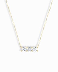 14k Diamond Bar Necklace - Mod + Jo Diamond Bar Necklace, Necklace Stack, Coin Pendant Necklace, Diamond Bar, Bar Pendant, Coin Pendant, Conflict Free Diamonds, Bar Necklace, Lead Time