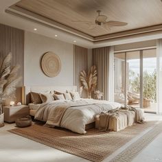 Bali Style Bedroom, Bedroom Design Japandi, Modern Minimalist Bedroom Design, Wabi Sabi Bedroom Design, Scandinavian Style Interior Design, Japandi Style Interior Design, Bali Interior Design, Modern Scandinavian Bedroom, Japandi Style Bedroom