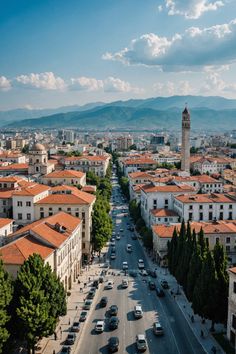 Discover the Top 7 Things to Do in Tirana! Albania City, Albania Tirana, Tirana Albania, Fun Outdoor Activities, National Heroes, Architecture Landmark, A Level Art, Clock Tower, Modern Life