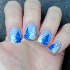 Blue Winter Nails, Sky Blue Nails, Blue Coffin Nails, Dark Blue Nails, Light Blue Nails, Instagram Visual