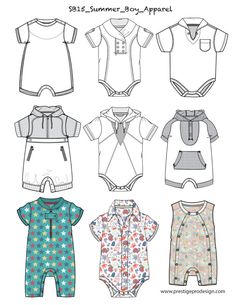 Awesome Shirt Designs, Baby Fashion Trends, Silhouette Mode, Paper Dolls Clothing, Summer Apparel, Style Overalls, Drawing Fashion, Flat Sketches, Kids Summer Fashion