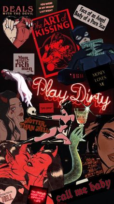 an image of a collage of art related to the movie play dirty with me body