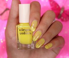 Jackie || Nail Blogger 🇵🇭🇲🇽 on Instagram: “Citron Jelly x @cirquecolors •PR•⁠ ⁠ Citron Jelly is a lemon yellow jelly nail polish with a shiny, transparent finish - this one is very…” Jelly Nail Polish, Nails Yellow, Dress Yellow